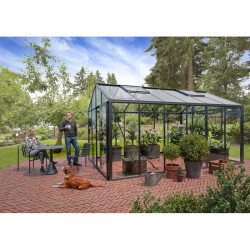 Gewächshaus Klassik 310x459cm aus Aluminium, Sicherheitsglas und PC-Dach – BloomCabin
