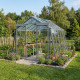 Gewächshaus S104H 9,12 m² aus Aluminium und Sicherheitsglas ALULINE – ACD