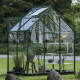 Gewächshaus 2,5m² Grün aus Aluminium und Blankglas Icon 6 - Halls