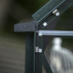 Gewächshaus 2,5m² Grün aus Aluminium und Blankglas Icon 6 - Halls
