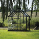 Gewächshaus 2,5m² Schwarz aus Aluminium und Blankglas Icon 6 - Halls