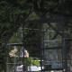 Gewächshaus 3,7m² Schwarz aus Aluminium und Blankglas Icon 6 - Halls