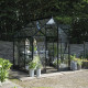 Gewächshaus 3,7m² Schwarz aus Aluminium und Blankglas Icon 6 - Halls
