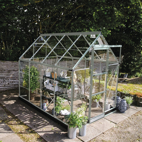 Gewächshaus 4,9m² aus Aluminium und Blankglas Icon 6 - Halls