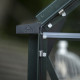 Gewächshaus 6,1m² Schwarz aus Aluminium und Blankglas Icon 6 - Halls
