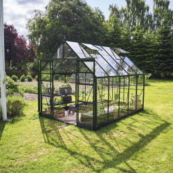 Gewächshaus 8,1m² Grün aus Aluminium und Sicherheitsglas Icon 8 - Halls
