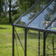 Gewächshaus 8,1m² Schwarz aus Aluminium und Blankglas Icon 8 - Halls