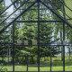 Gewächshaus 8,1m² Schwarz aus Aluminium und Blankglas Icon 8 - Halls