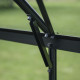 Gewächshaus 8,1m² Schwarz aus Aluminium und Sicherheitsglas Icon 8 - Halls