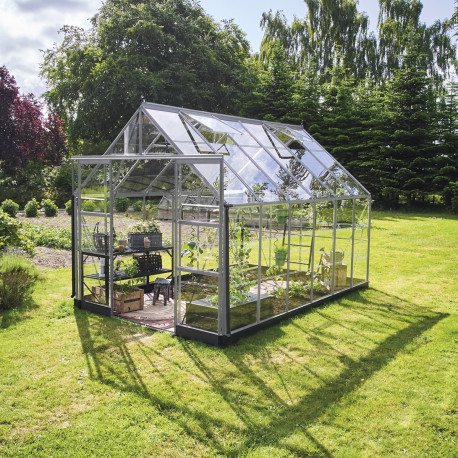 Gewächshaus 9,7m² aus Aluminium und Sicherheitsglas Icon 8 – Halls