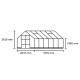 Gewächshaus 9,7m² Schwarz aus Aluminium und Blankglas Icon 8 – Halls