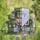 Gewächshaus 8,6m² Schwarz aus Aluminium und Sicherheitsglas Icon Gardenhouse 6 - Halls