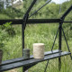Gewächshaus 8,6m² Schwarz aus Aluminium und Sicherheitsglas Icon Gardenhouse 6 - Halls