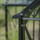 Gewächshaus 8,6m² Schwarz aus Aluminium und Sicherheitsglas Icon Gardenhouse 6 - Halls