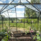 Gewächshaus 8,6m² Schwarz aus Aluminium und Sicherheitsglas Icon Gardenhouse 6 - Halls