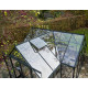 Gewächshaus 13m² Grün aus Aluminium und Sicherheitsglas Icon Gardenhouse 8 - Halls