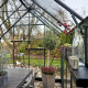 Gewächshaus 13m² Grün aus Aluminium und Sicherheitsglas Icon Gardenhouse 8 - Halls