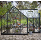 Gewächshaus 13m² Grün aus Aluminium und Sicherheitsglas Icon Gardenhouse 8 - Halls