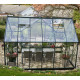Gewächshaus 13m² Grün aus Aluminium und Sicherheitsglas Icon Gardenhouse 8 - Halls