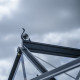 Gewächshaus 7,3m² Schwarz aus Aluminium und Sicherheitsglas Icon Planthouse 6 - Halls
