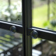 Gewächshaus 7,3m² Schwarz aus Aluminium und Sicherheitsglas Icon Planthouse 6 - Halls