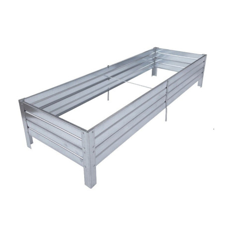 Hochbeet – 150x50x10cm – Farbe Zink – Klasika