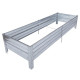 Hochbeet – 190x90x10cm – Farbe Zink – Klasika