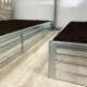 Hochbeet – 190x50x20cm – Farbe Zink – Klasika
