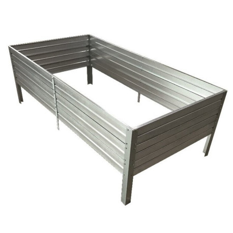Hochbeet – 150x75x30cm – Farbe Zink – Klasika
