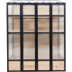 Balkongewächshaus aus Holz und Polycarbonat 3mm mit Regalen und aufklappbarem Dach - Arbour