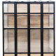 Balkongewächshaus aus Holz und Polycarbonat 3mm mit Regalen und aufklappbarem Dach - Arbour