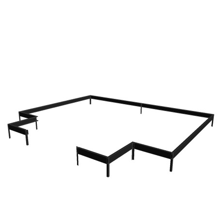 Fundamentrahmen für Gewächshaus 8,6m² – Icon Gardenhouse 6 – Halls