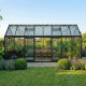 Gewächshaus R308H 18,15m² aus schwarzem Aluminium und Sicherheitsglas BLACKLINE – ACD