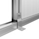 Gewächshaus 9,59m² aus Aluminium und 10mm Polycarbonatplatten Orchidee III - anthrazit-grau - KGT