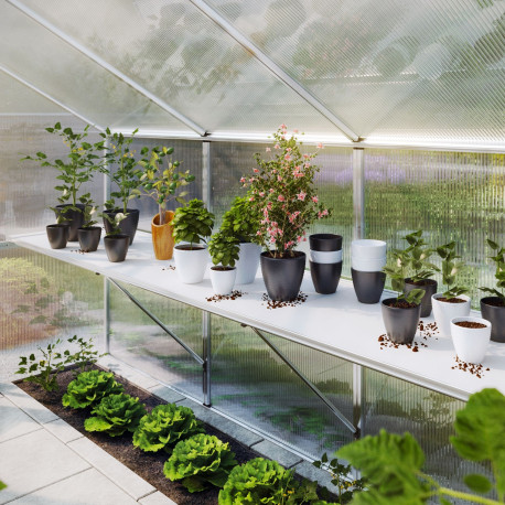 Tischgestell für Gewächshaus 9,59m² Serie Orchidee III von KGT