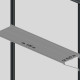 Universal-Hängeregal aus Aluminium 100x25cm - KGT