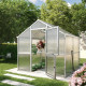 Gewächshaus 5,06m² aus Aluminium und 16mm Polycarbonatplatten Iris II - pressblank - KGT