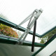 Gewächshaus 5,06m² aus Aluminium und 16mm Polycarbonatplatten Iris II - anthrazit-grau - KGT