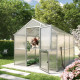 Gewächshaus 7,53m² aus Aluminium und 16mm Polycarbonatplatten Iris III - pressblank - KGT
