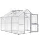 Gewächshaus 7,53m² aus Aluminium und 16mm Polycarbonatplatten Iris III - pressblank - KGT