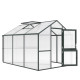 Gewächshaus 7,53m² aus Aluminium und 16mm Polycarbonatplatten Iris III - grün - KGT