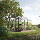 Gewächshaus 5,06m² aus Aluminium, 4mm Sicherheitsglas und Polycarbonatplatten Aptasia III-small - anthrazit-grau - KGT