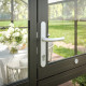 Gewächshaus 9,59m² aus Aluminium, 4mm Sicherheitsglas und Polycarbonatplatten Ortasia III - anthrazit-grau - KGT