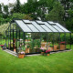 Gewächshaus 18,8m² Anthrazit und Sicherheitsglas Gärtner - Juliana