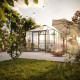 Gewächshaus 9m² aus Aluminium und 4mm Sicherheitsglas PaviLux - anthrazit-grau - KGT