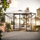 Gewächshaus 12,25m² aus Aluminium und 4mm Sicherheitsglas PaviLux - anthrazit-grau - KGT