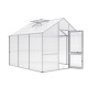 Gewächshaus 9,59m² aus Aluminium und 16mm Polycarbonatplatten Dahlie III - pressblank - KGT