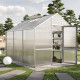 Gewächshaus 9,59m² aus Aluminium und 16mm Polycarbonatplatten Dahlie III - pressblank - KGT