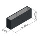 Hochbeet aus Aluminium – anthrazit-grau – 210-S – KGT