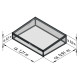 Frühbeetaufsatz aus Aluminium und 6mm Polycarbonat für Hochbeet 130 – anthrazit-grau – KGT